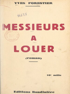 cover image of Messieurs à louer